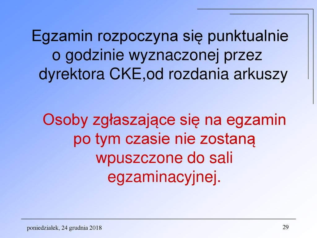 Zasady przeprowadzania części pisemnej egzaminu maturalnego omówiono w